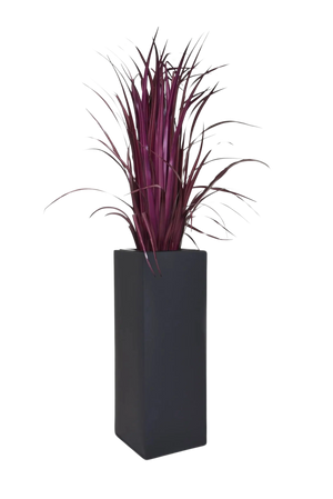 Plantenbak - Enisa | 24x24x65 cm, antraciet