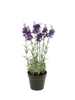 Künstlicher Lavendel - Lea, 28 cm, Kunstpflanze von aplanta, in Lila, für drinnen