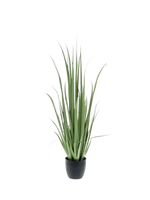 Künstliches Yucca Gras - Iva, 120 cm, Kunstpflanze von aplanta, in Grün, für drinnen
