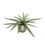 Künstlicher Schwertfarn - Bali, 51 cm, Kunstpflanze von aplanta, Steckpflanze, in Grün, für drinnen