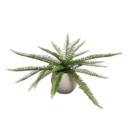 Künstlicher Schwertfarn - Bali, 51 cm, Kunstpflanze von aplanta, Steckpflanze, in Grün, für drinnen
