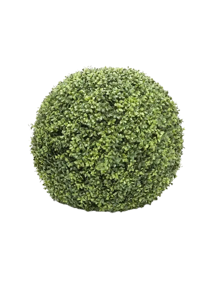 Künstlicher Buchsbaum Ball - Lothar, UV-beständig, 50 cm, Kunstbaum von aplanta, in Natur, für drinnen