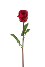 Künstliche Rose - Carrie, 58 cm, Kunstblume von aplanta, Real Touch, Steckpflanze, in Rot, für drinnen