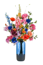Künstlicher XL Blumenstrauß - Arijalda, 105 cm, Kunstblume von aplanta, handgebunden, in Pink, für drinnen