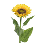 Künstliche Sonnenblume - Ilkay, 78 cm, Kunstblume von aplanta, Real Touch, in Gelb, für drinnen