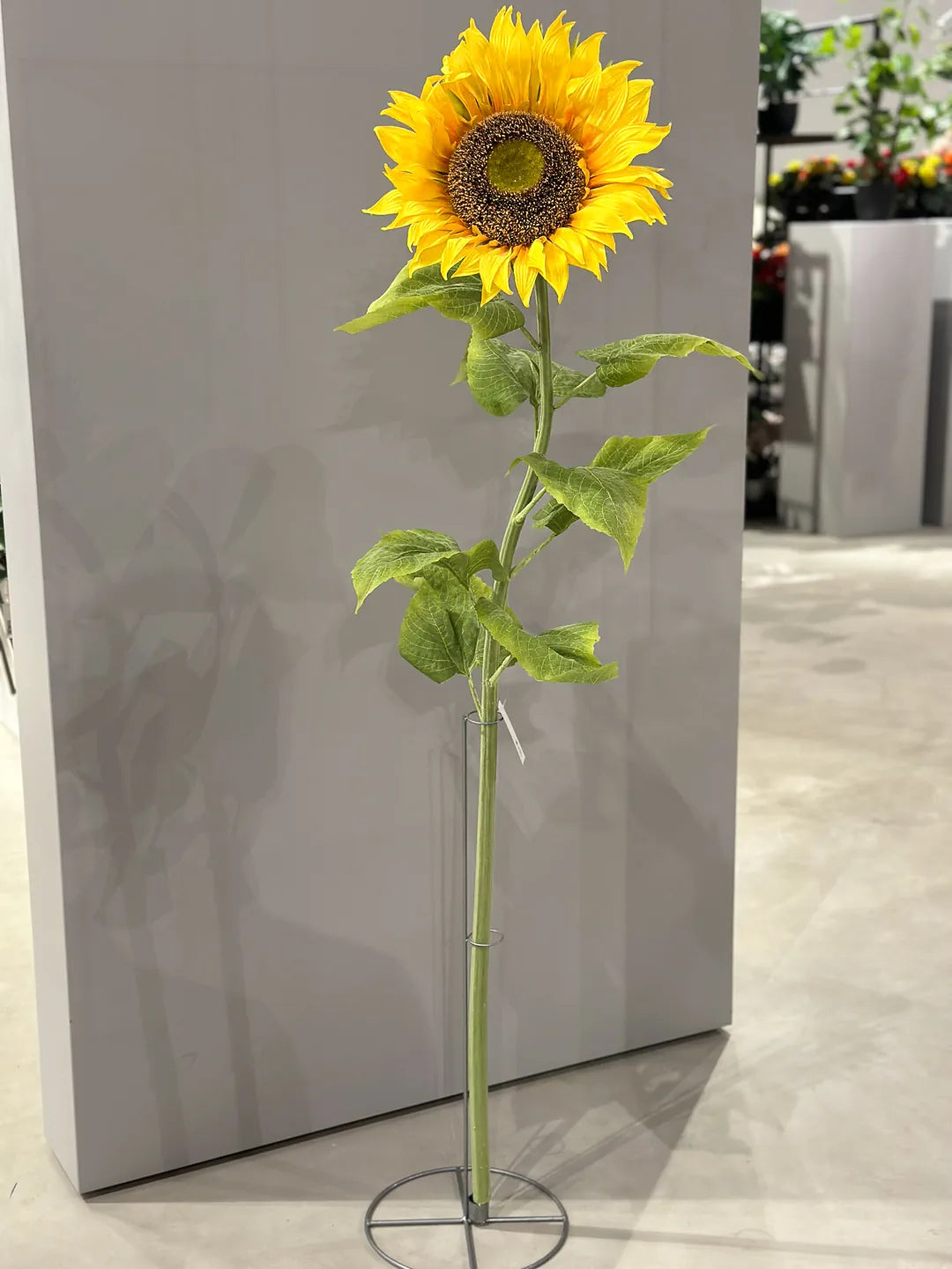 Kunst zonnebloem - Zonnig | 134 cm, Real Touch