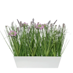 Künstliches Wiesenblumensortiment - Kunzang, 41 cm, Kunstpflanze von aplanta, inkl. Dekotopf, in Pink, für drinnen