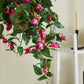 Künstliche Hänge-Fuchsie - Calanthia, 80 cm, Kunstpflanze von aplanta, in Grün, für drinnen