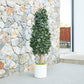 Künstlicher Lorbeerbaum - Alarion, 150 cm, Kunstbaum von aplanta, mit Echtholzstamm, UV-beständig, inkl. Startertopf, in Grün