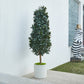 Künstlicher Lorbeerbaum - Alarion, 150 cm, Kunstbaum von aplanta, mit Echtholzstamm, UV-beständig, inkl. Startertopf, in Grün