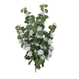 Künstliche Hänge-Geranie - Sunny | 88 cm weiß