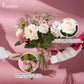 Künstliche Rose - Carrie, 58 cm, Kunstblume von aplanta, Real Touch, Steckpflanze, in Rot, für drinnen