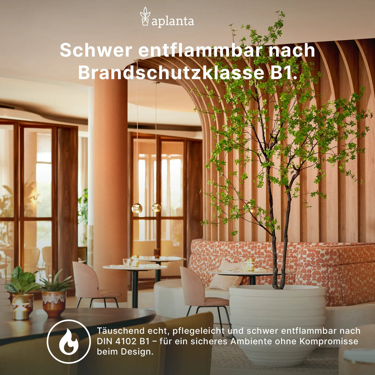 Künstlicher Cordylinezweig - Dietrich, 88 cm, Kunstpflanze von aplanta, feuerhemmend, B1-zertifiziert, in Grün, für drinnen