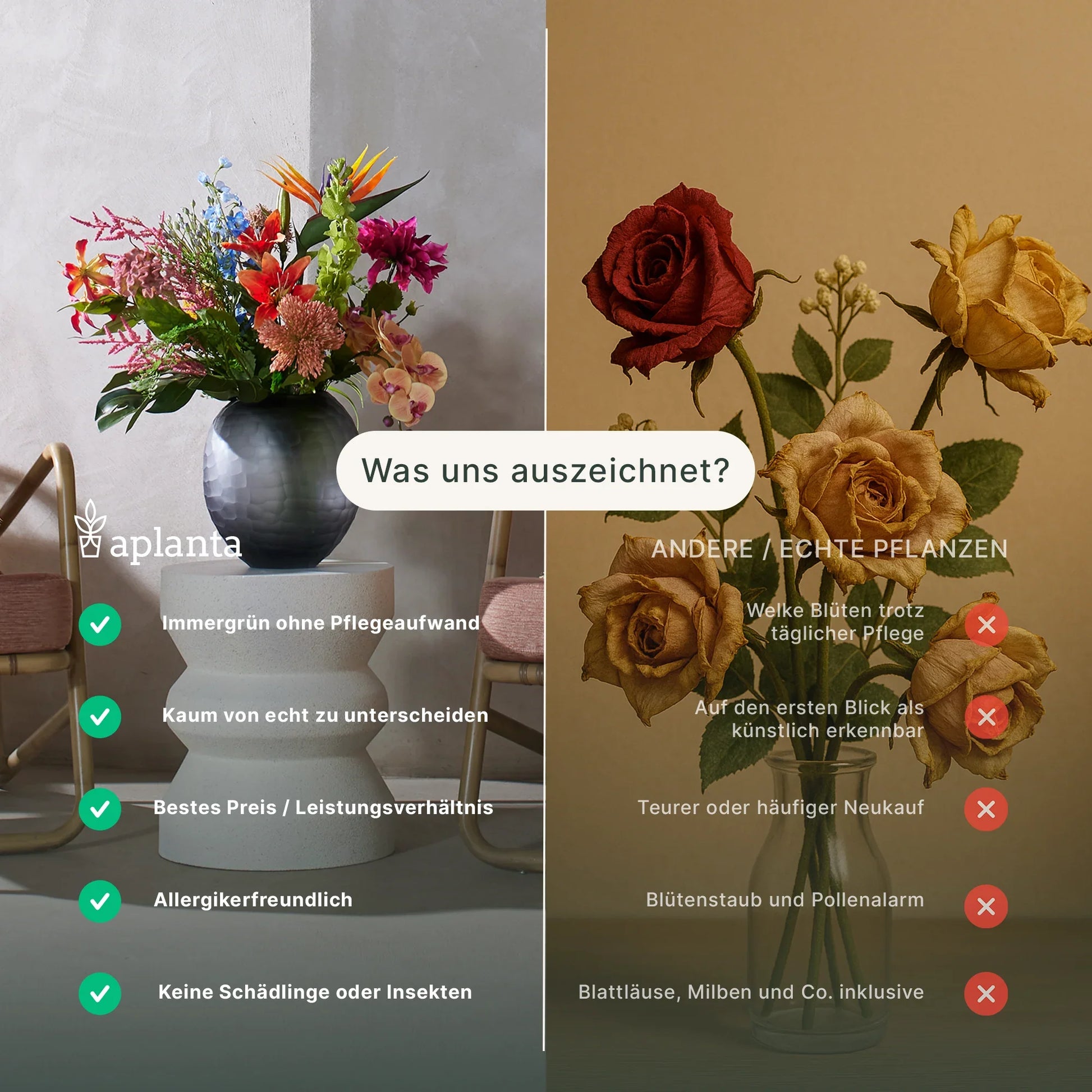 Kunstroos - Carrie | 58 cm