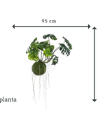 Künstlicher Hänge Monstera Moos Ball - Julian | 60 cm