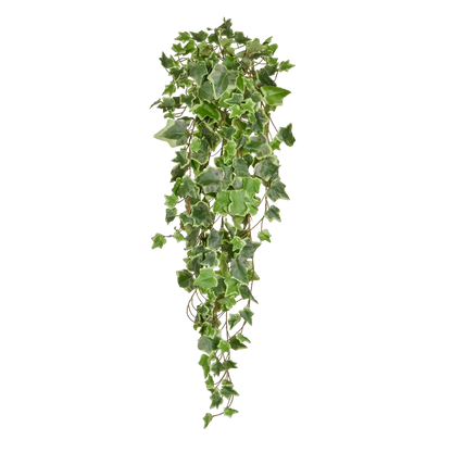 Künstlicher Hänge-Efeu - Eckhard, 86 cm, Kunstpflanze von aplanta, feuerhemmend, B1-zertifiziert, Steckpflanze, in Grün