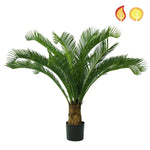 Künstlicher Palmfarn - Thomas, 95 cm, Kunstbaum von aplanta, UV-beständig, feuerhemmend, B1-zertifiziert, in Grün