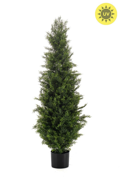 Kunst groene ceder - Nathalie | 120 cm