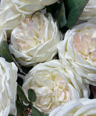 Boeket rozen met 10 bloemschermen - Athina | 45 cm