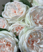 Boeket rozen met 10 bloemschermen - Artemisia | 45 cm