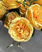 Boeket rozen met 10 bloemschermen - Thalia | 45 cm