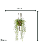 Kunst hangende veer asperge - Jannis | 60 cm